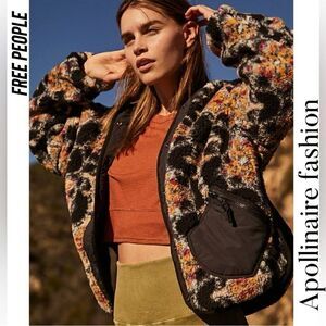 FP MOVEMENT ELEVATION JACQUARD FLEECE REVERSIBLE JACKET BLACK COMBO